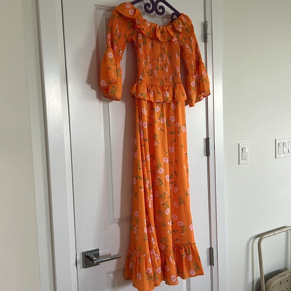 Orange summer dress - Picture 3 of 4